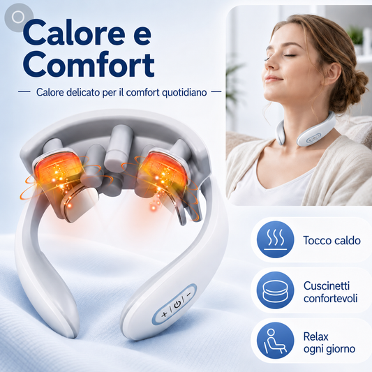 Alvera™ Massaggiatore Cervicale Smart - Il Tuo Momento di Relax in 60 Secondi